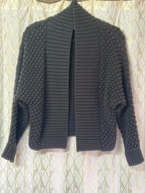 GAP Chunky Black Popcorn Cardigan